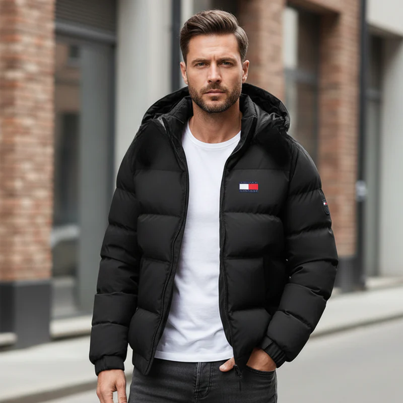 Winter Steppjacke mit Kapuze - Afbeelding 2