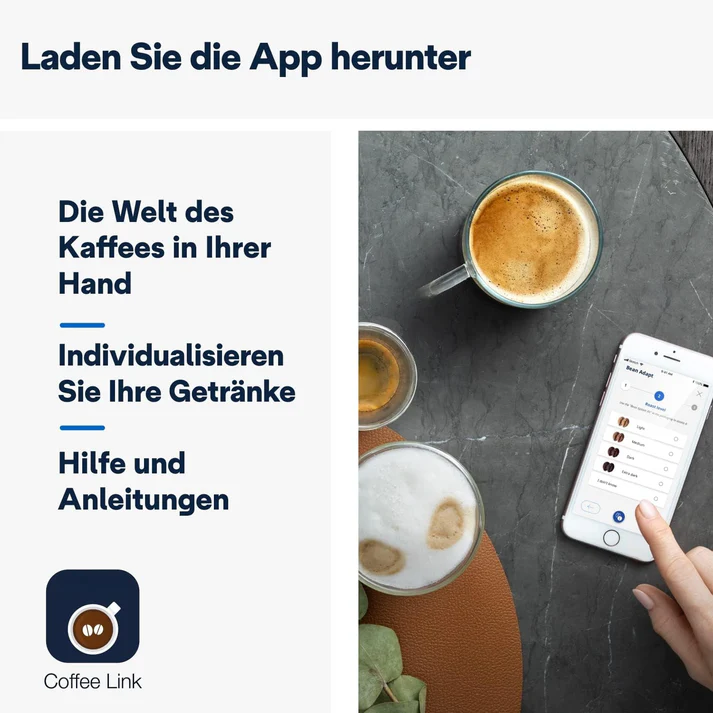 De'Longhi PrimaDonna + 3 FREEBIES! (1 kg Kaffee – Set mit 5 Tassen – Entkalker) - Afbeelding 5