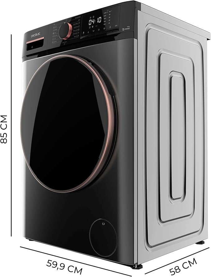 Frontlader-Waschmaschine 10 kg Bolero Dresscode 10610 Inverter Steel A, 2000 W, Inverter Plus Motor - Afbeelding 3